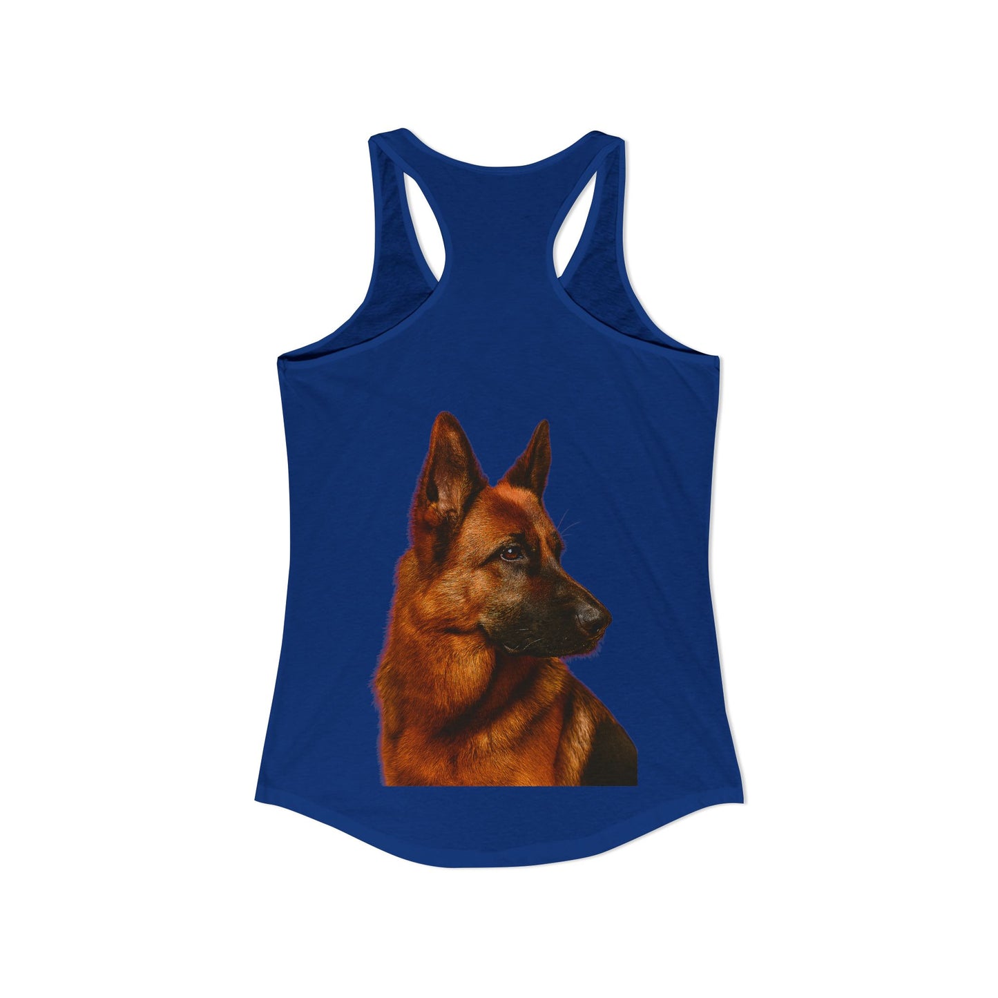German Shepherd Head Women's Racerback Tank