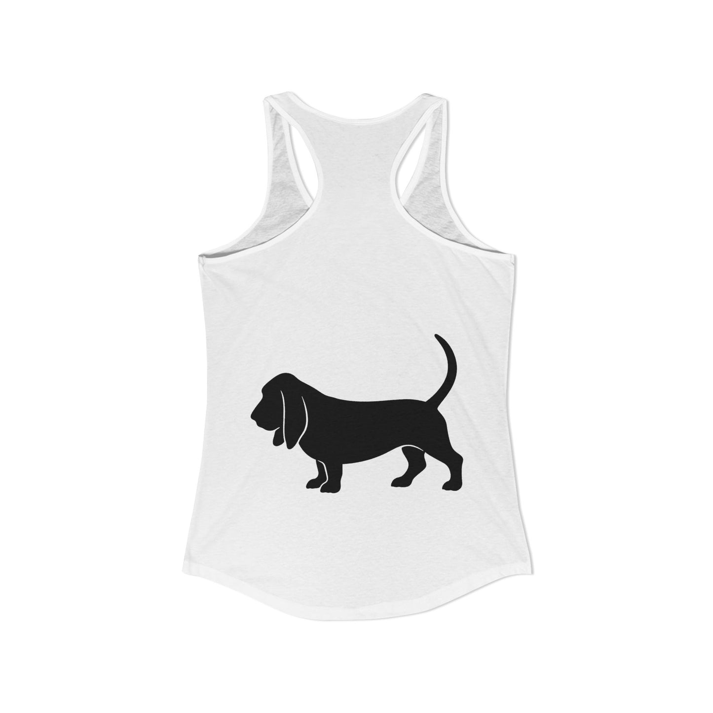 Basset Silhouette Women's Racerback Tank