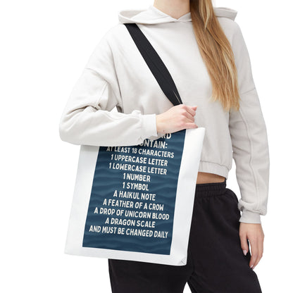Password Tote Bag