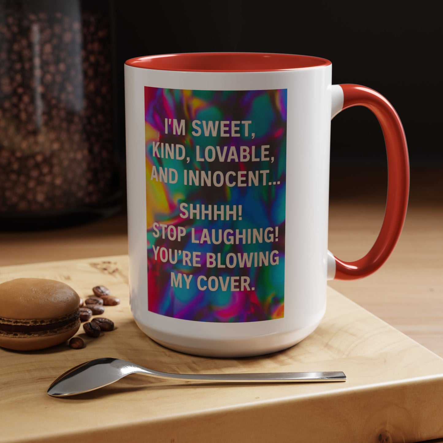 Blowing My Cover 2-Tone Coffee Mug