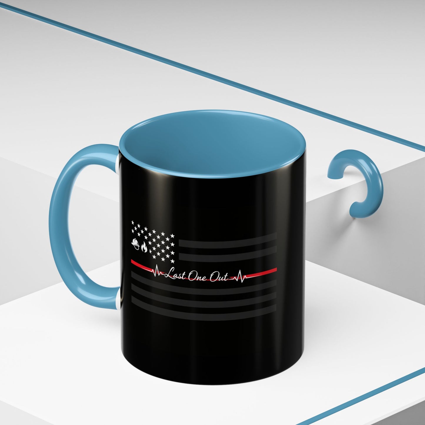Thin Red Line 2-Tone Coffee Mug