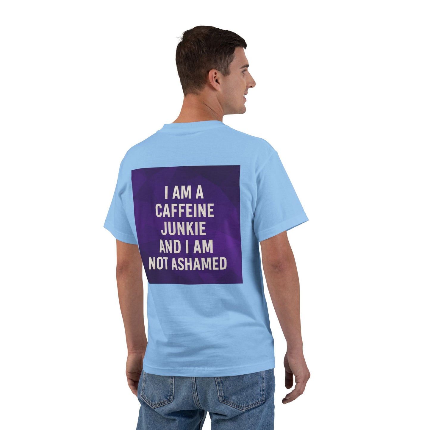 Caffeine Junkie Men's Short-Sleeve Crewneck Tee