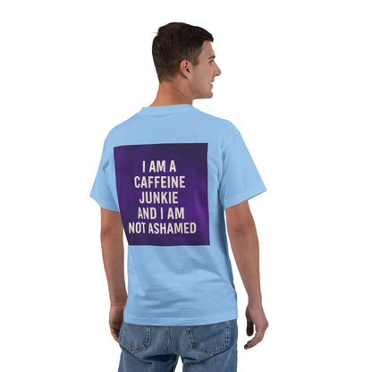 Caffeine Junkie Men's Short-Sleeve Crewneck Tee