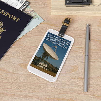 Intelligent Life Leather Strap Luggage Tag