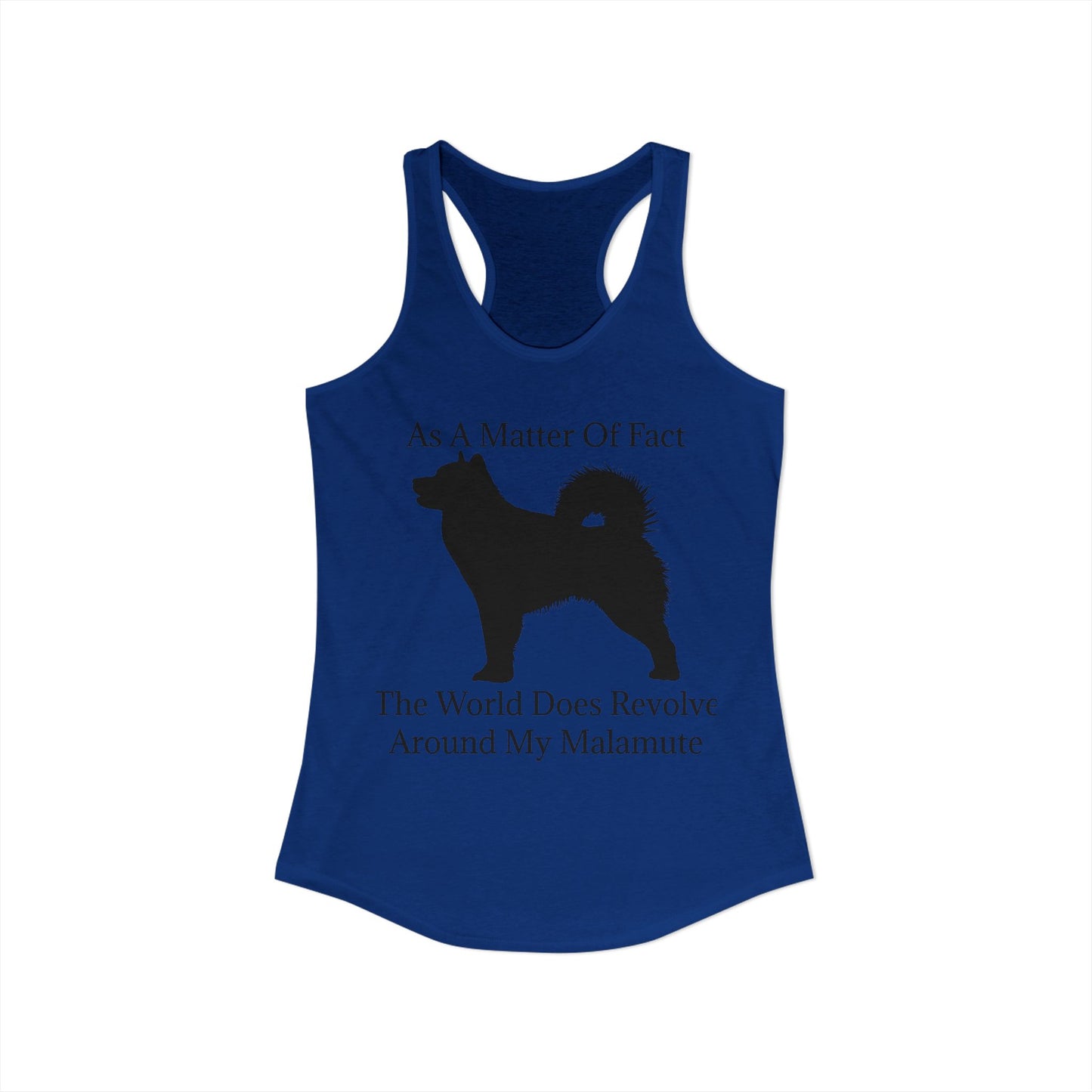 Matter Of Fact Malamute Women's Racerback Tank