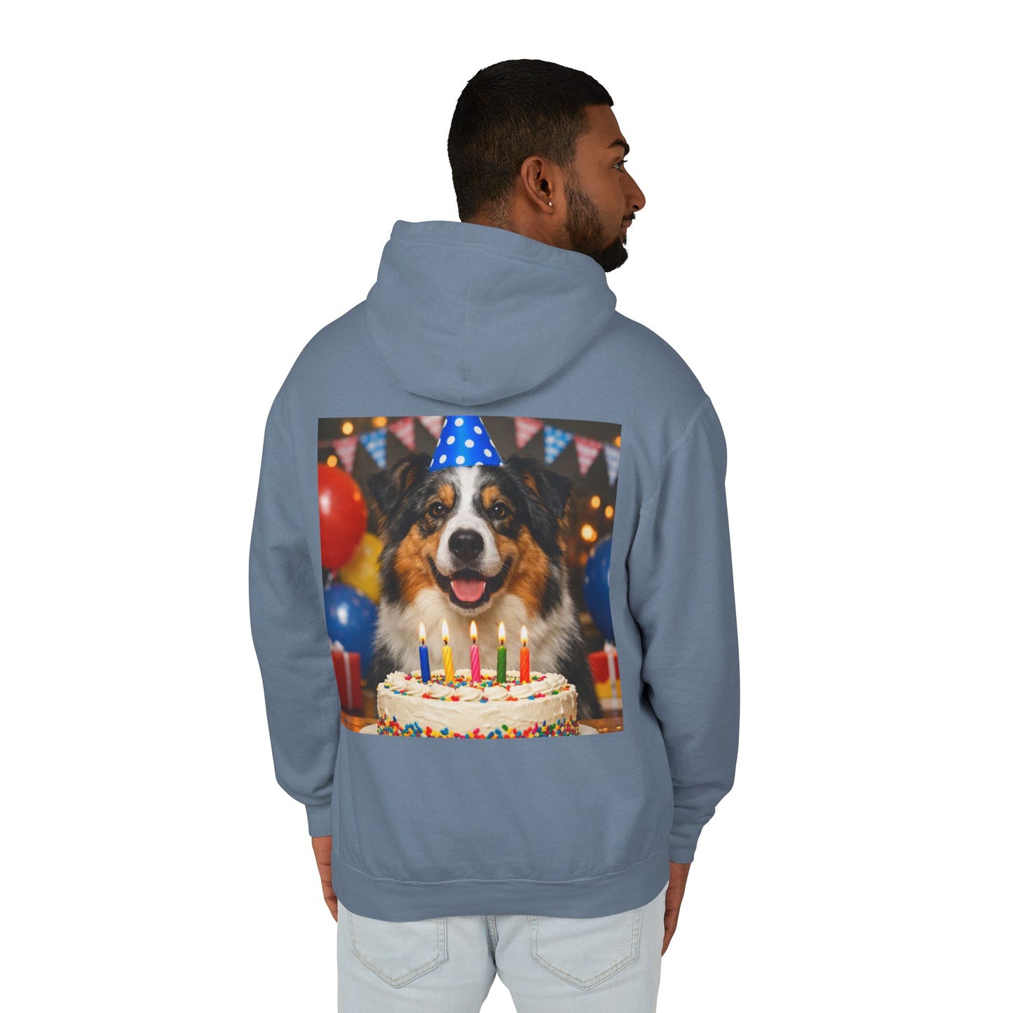 Birthday Buddy Aussie Unisex Lightweight Hoodie