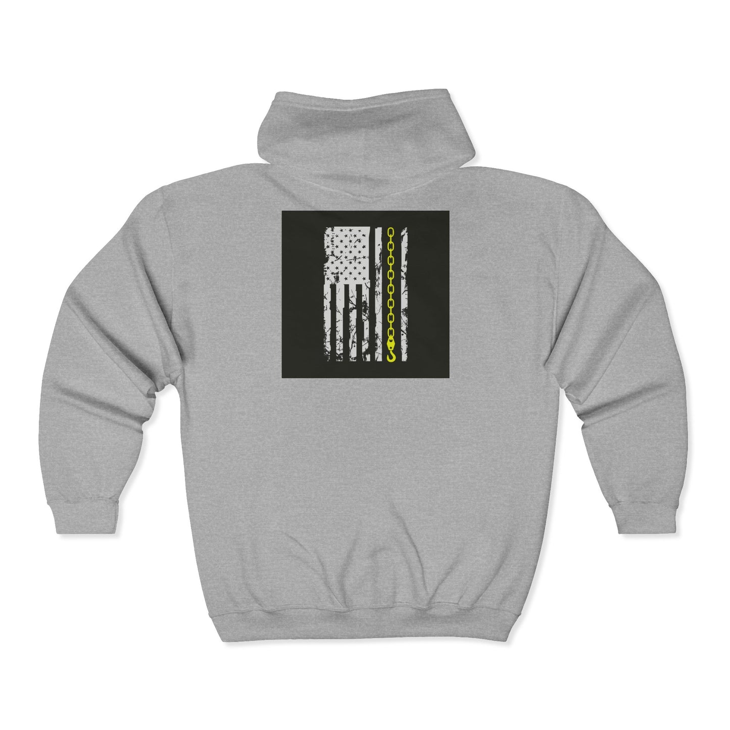 Thin Yellow Line Unisex Full Zip Hoodie