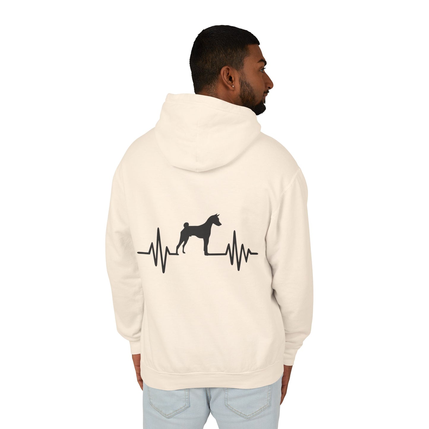 My Heart Beats For Basenjis Unisex Lightweight Hoodie