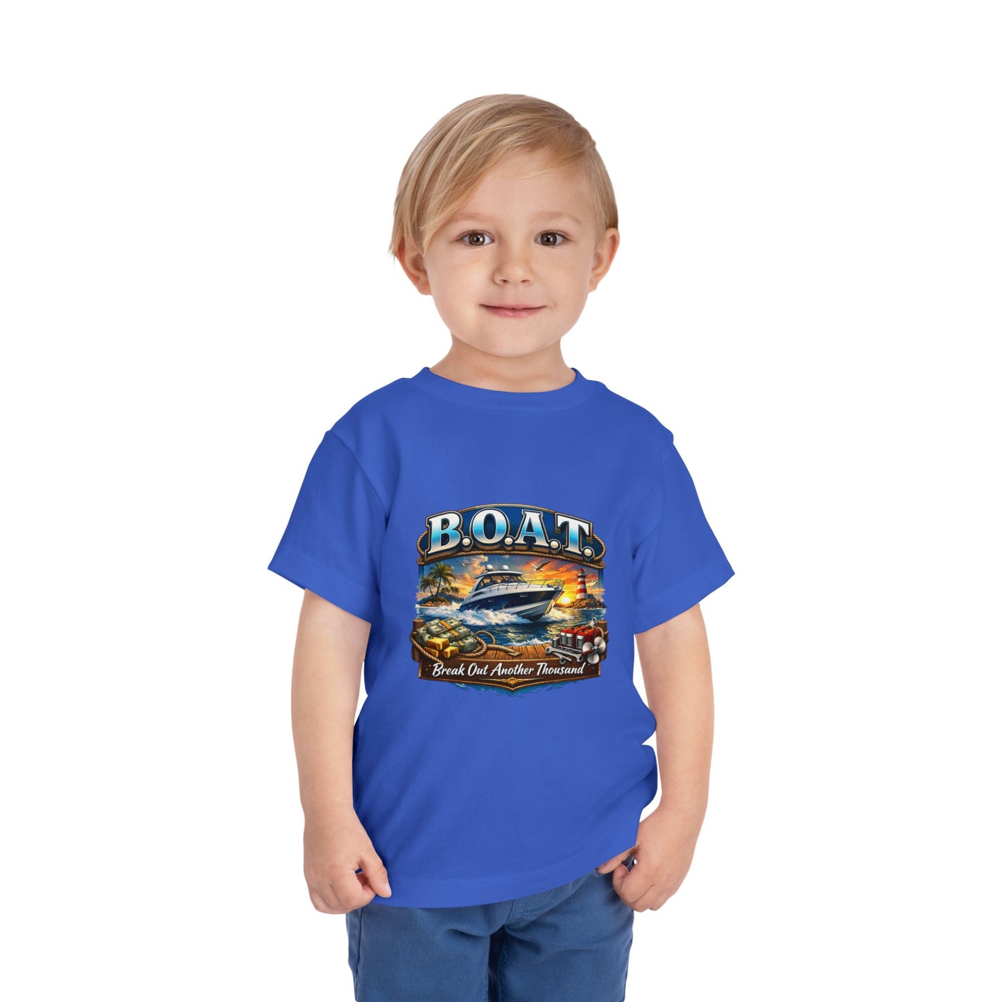 B.O.A.T. Toddler Unisex Short Sleeve Crewneck Tee