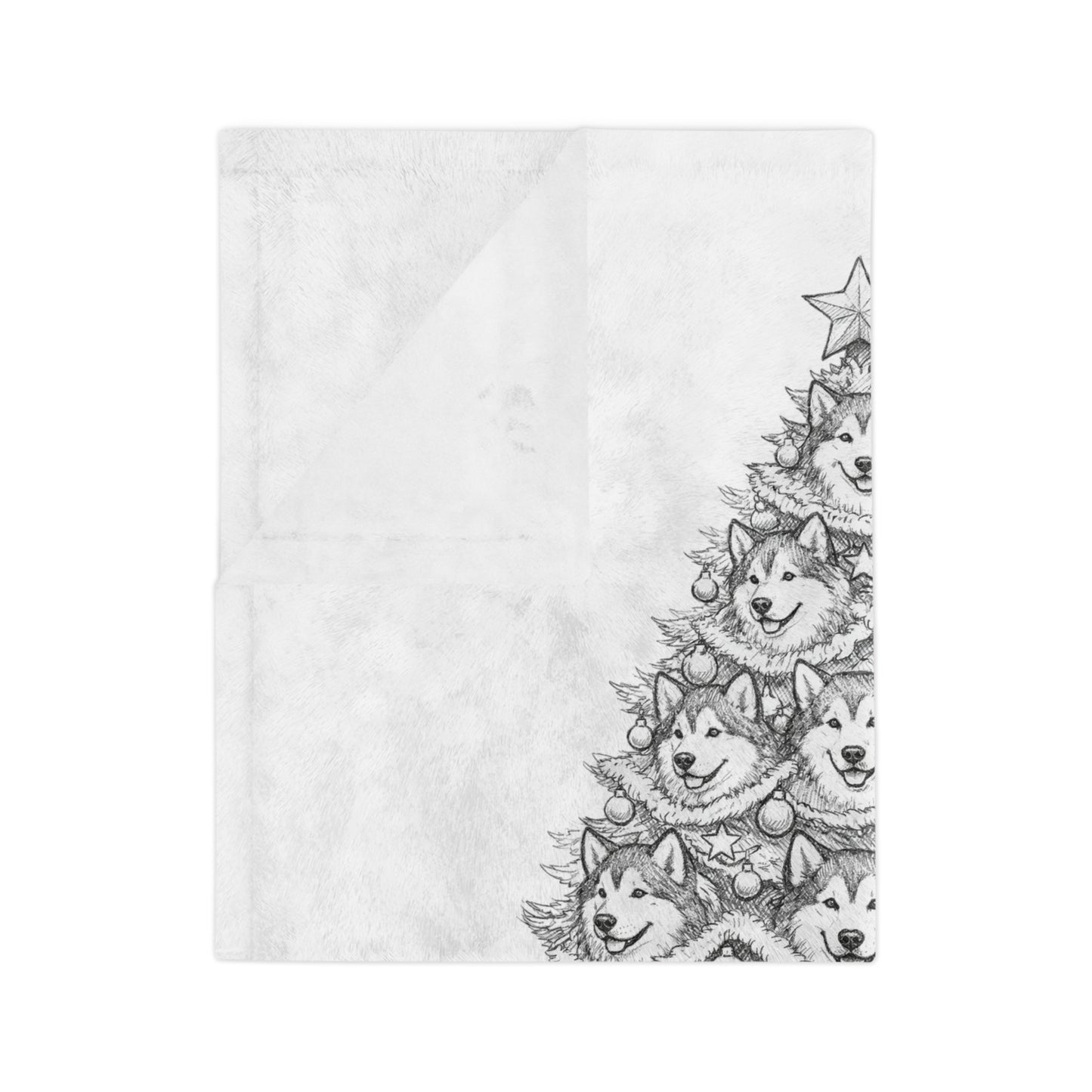 Happy Howl-idays Velveteen Microfiber Blanket