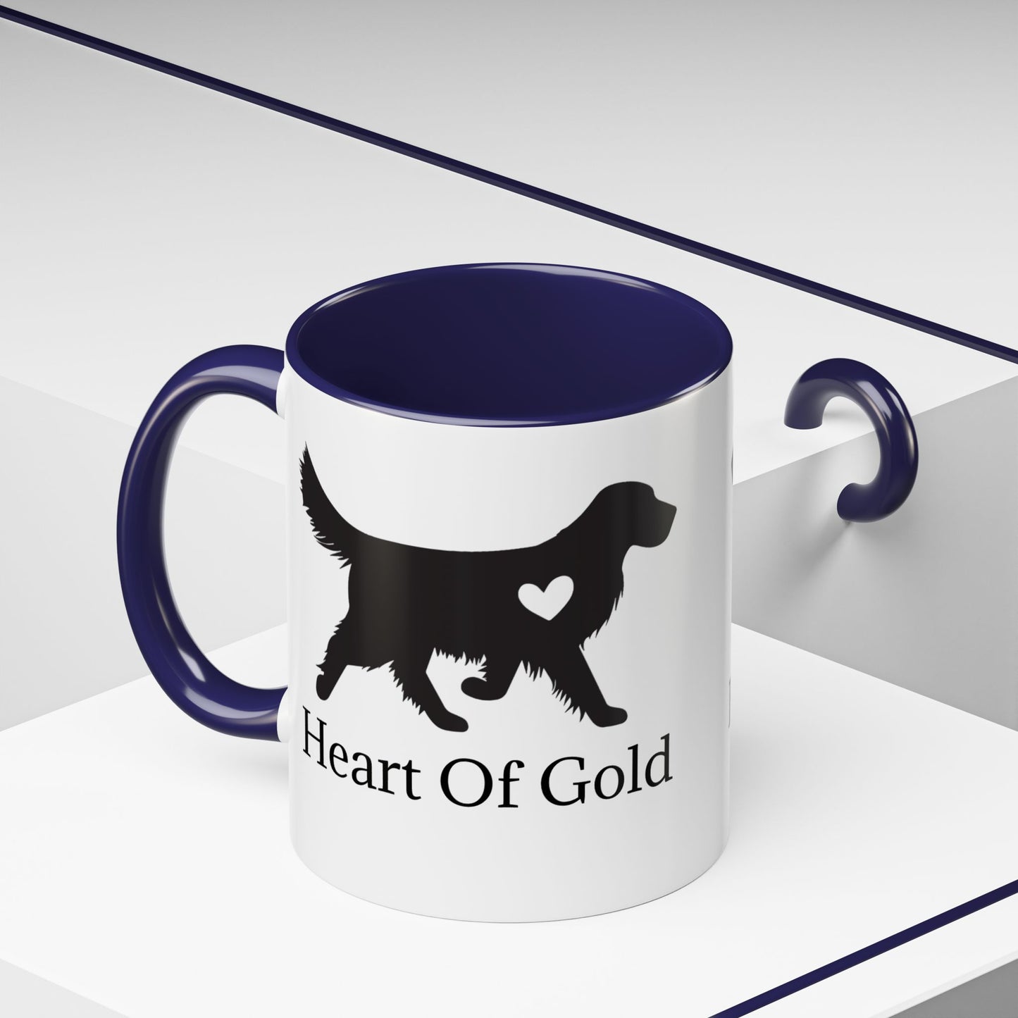 Heart Of Gold 2-Tone Coffee Mug