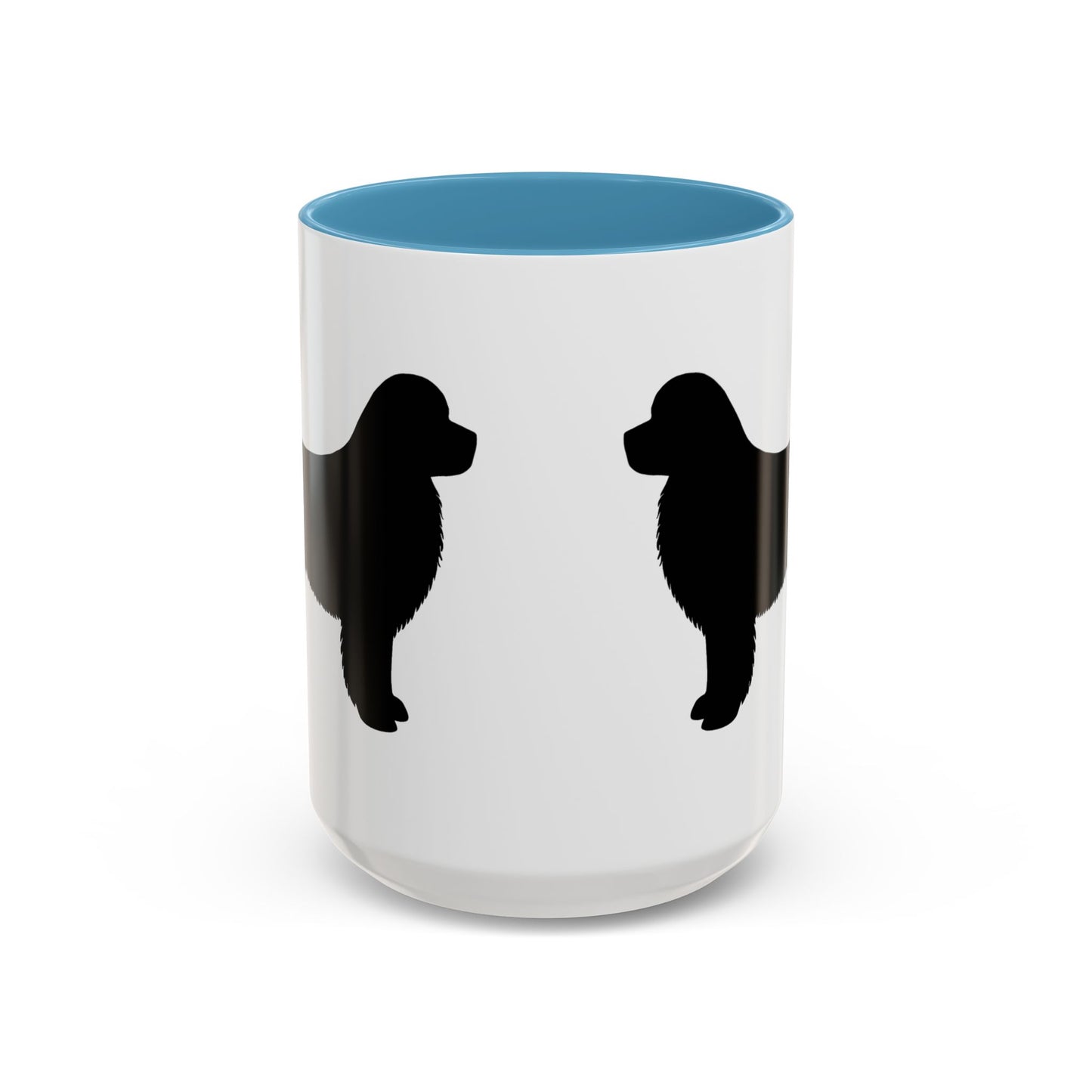 Newfie Silhouette 2-Tone Coffee Mug
