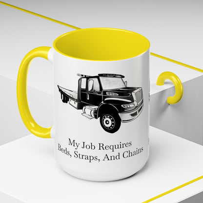 Beds, Straps, And Chains 2-Tone Coffee Mug