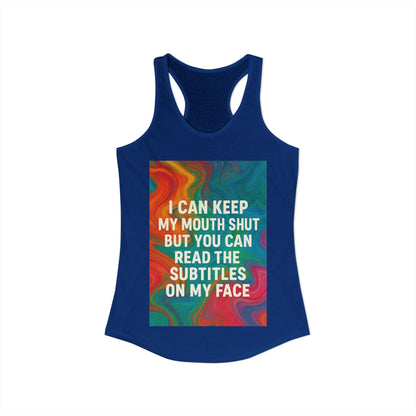 Subtitles Women's Racerback Tank