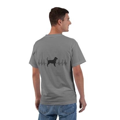 My Heart Beats For Bloodhounds Men's Short-Sleeve Crewneck Tee