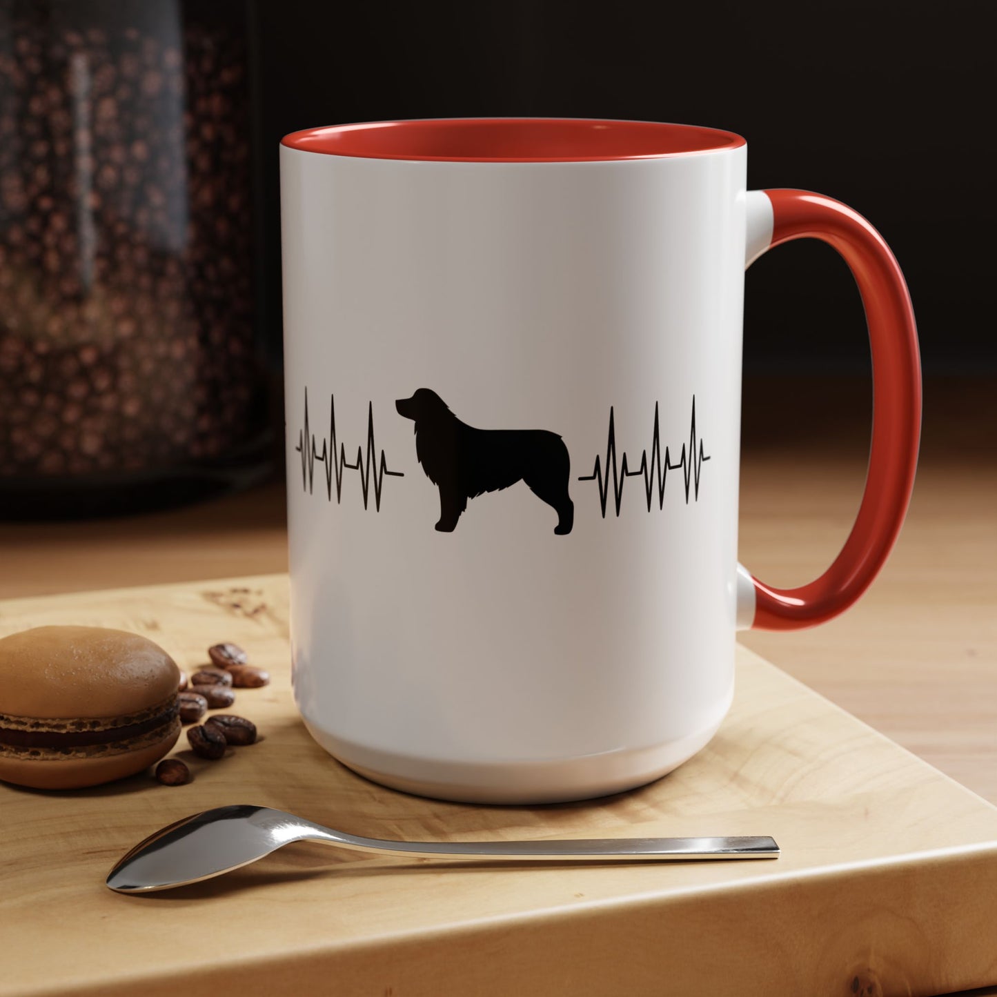 My Heart Beats For Aussies 2-Tone Coffee Mug