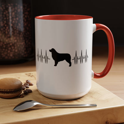 My Heart Beats For Aussies 2-Tone Coffee Mug