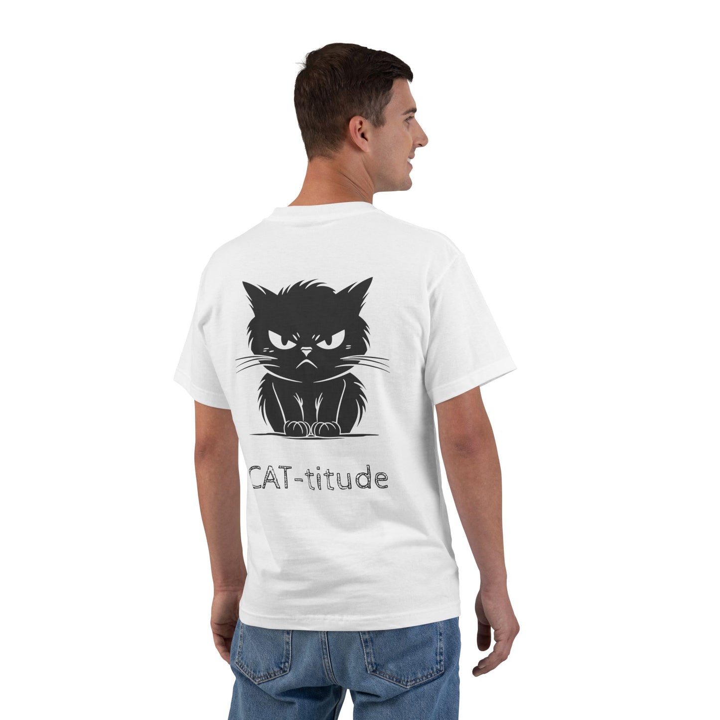 CAT-titude Men's Short-Sleeve Crewneck Tee