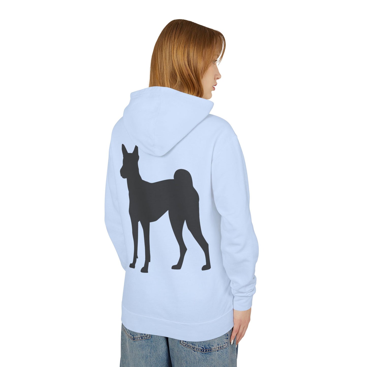 Basenji Silhouette Unisex Lightweight Hoodie