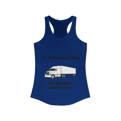 Trucking Thing Women's Racerback Tank
