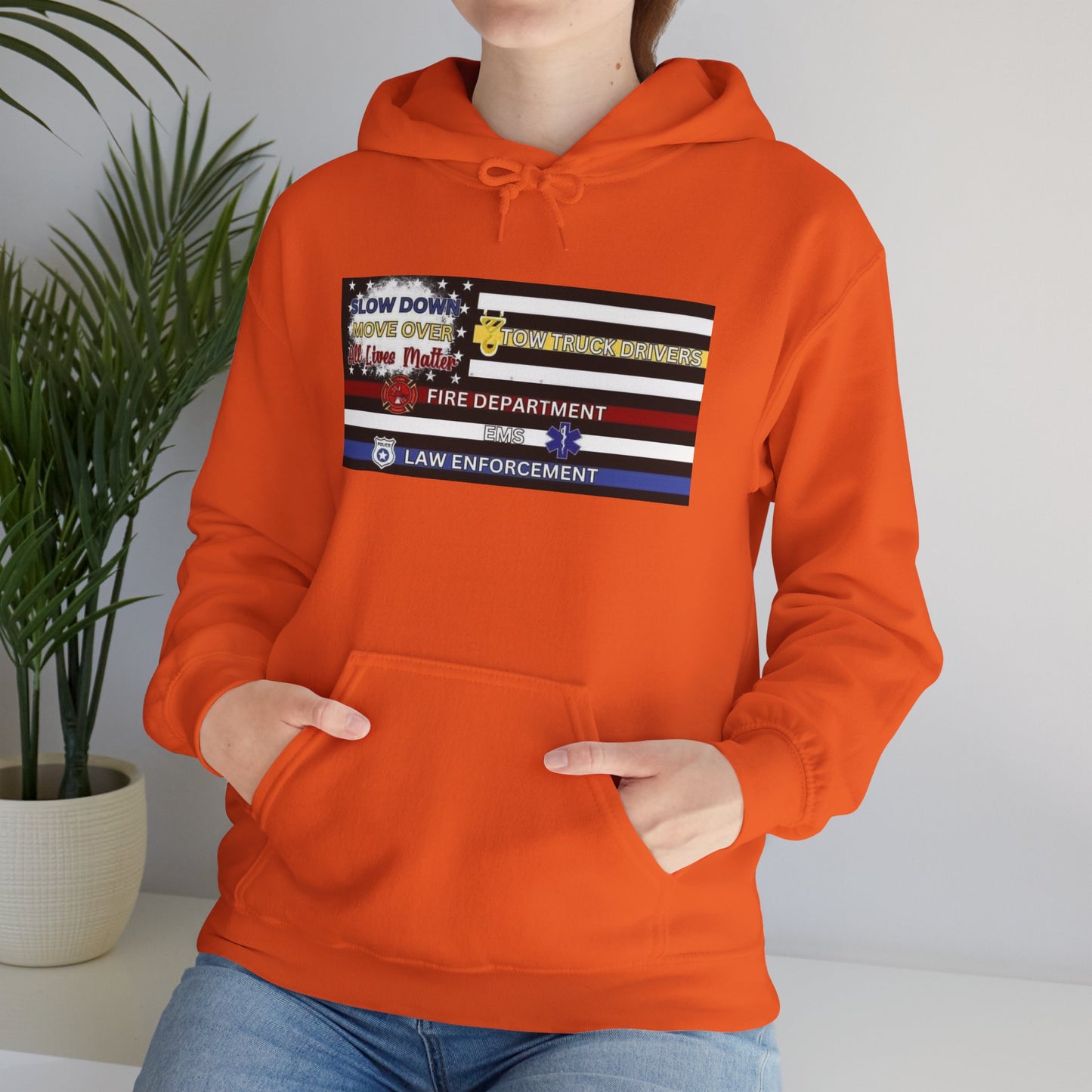 Slow Down Move Over Flag Unisex Hoodie