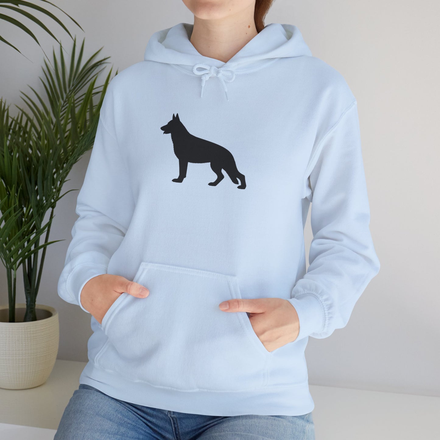 German Shepherd Silhouette Unisex Hoodie