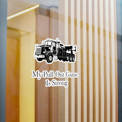 Pull Out Heavy Tow Truck Vinyl Decal