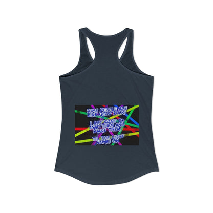 Glow Sticks Women's Racerback Tank