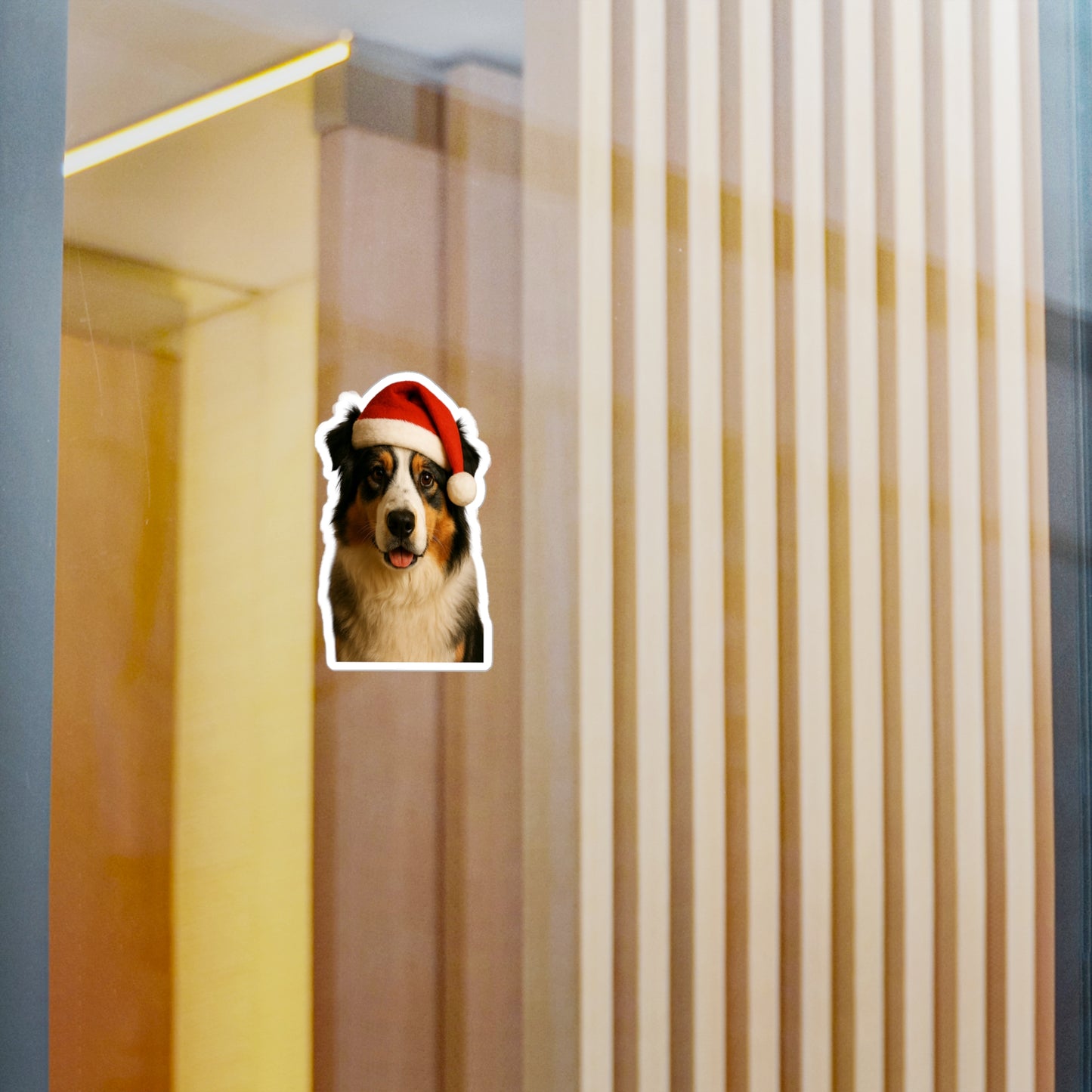 Santa Paws Aussie Vinyl Decal