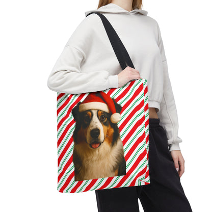 Santa Paws Aussie Tote Bag