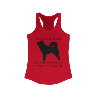 Matter Of Fact Malamute Women's Racerback Tank