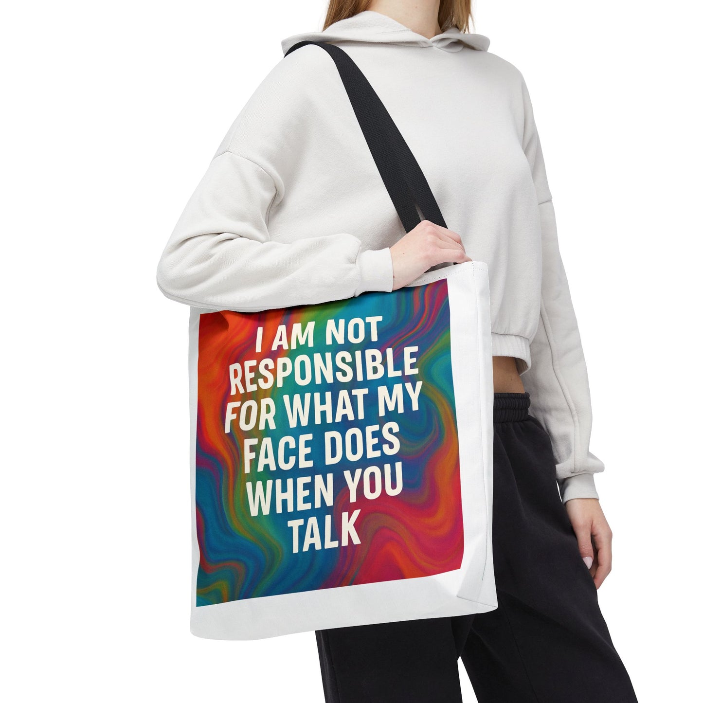 When You Talk Tote Bag