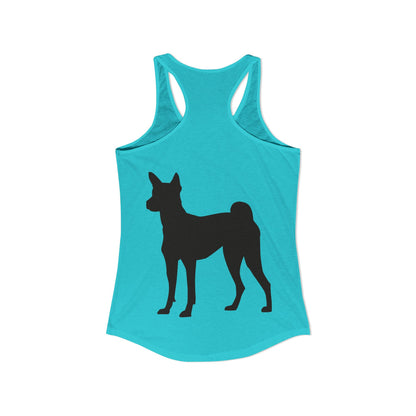 Basenji Silhouette Women's Racerback Tank