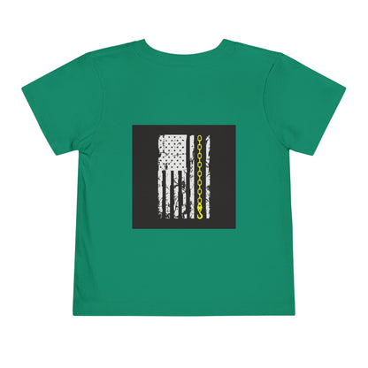 Thin Yellow Line Toddler Unisex Short Sleeve Crewneck Tee