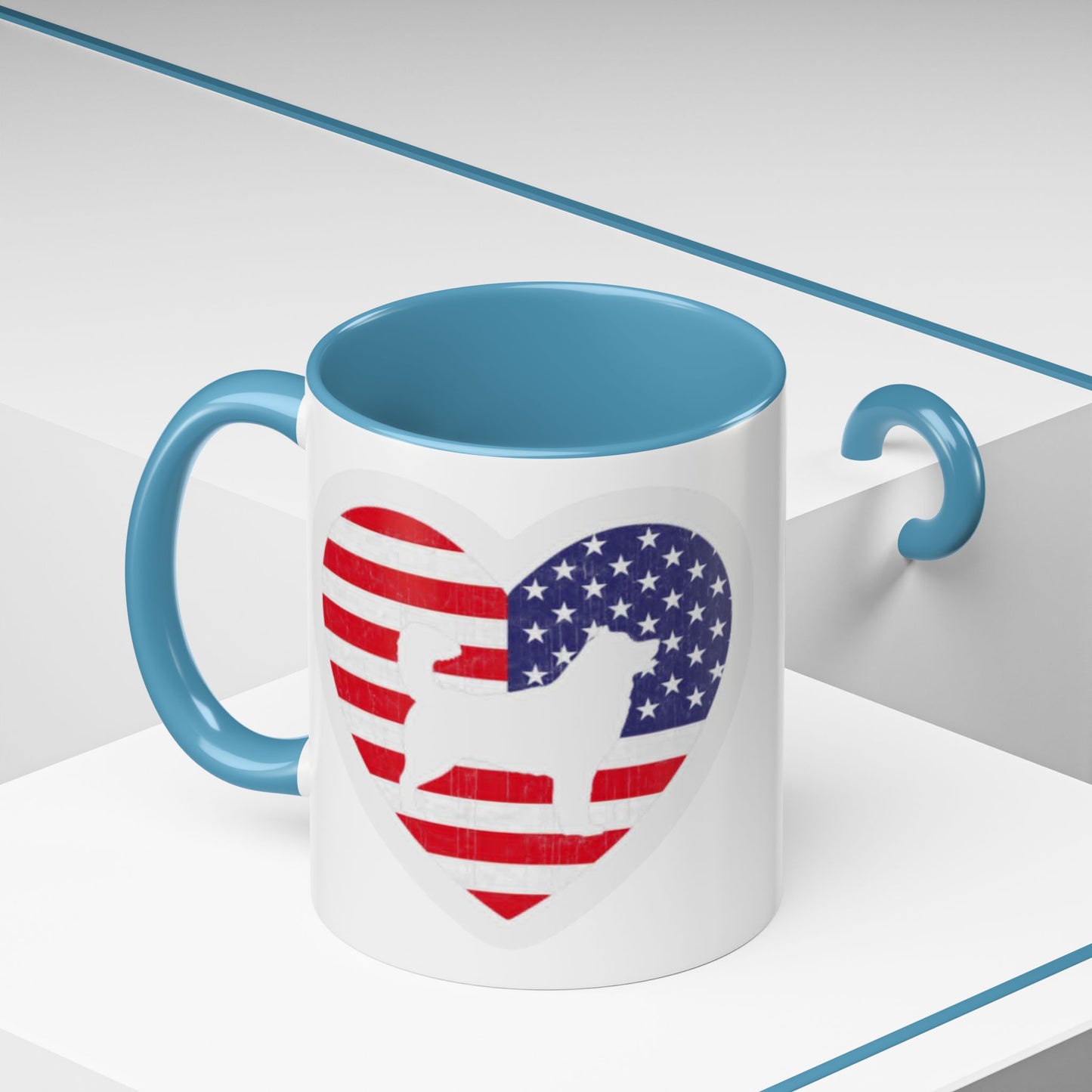 Malamute Flag 2-Tone Coffee Mug