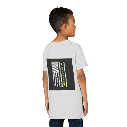 Thin Yellow Line Youth Unisex Short Sleeve Crewneck Tee