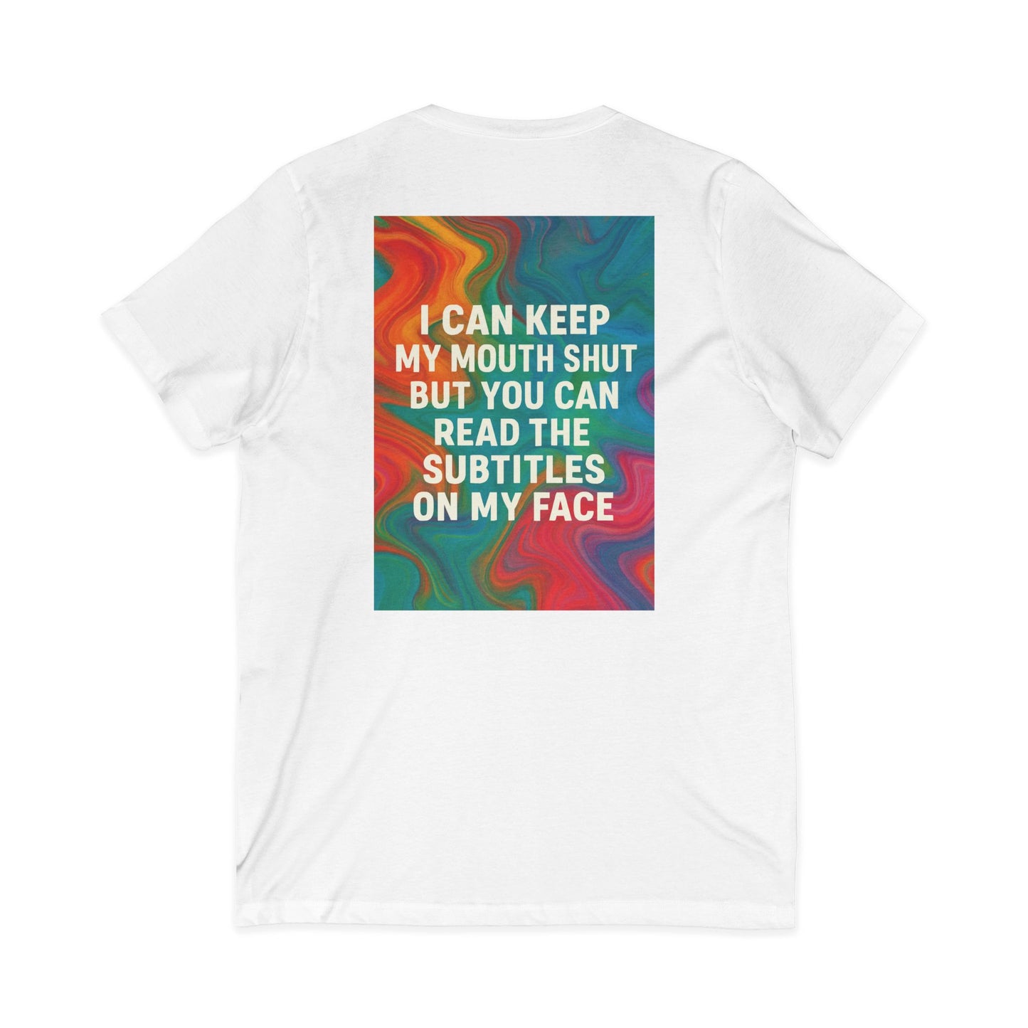 Subtitles Unisex Short Sleeve V-Neck Tee