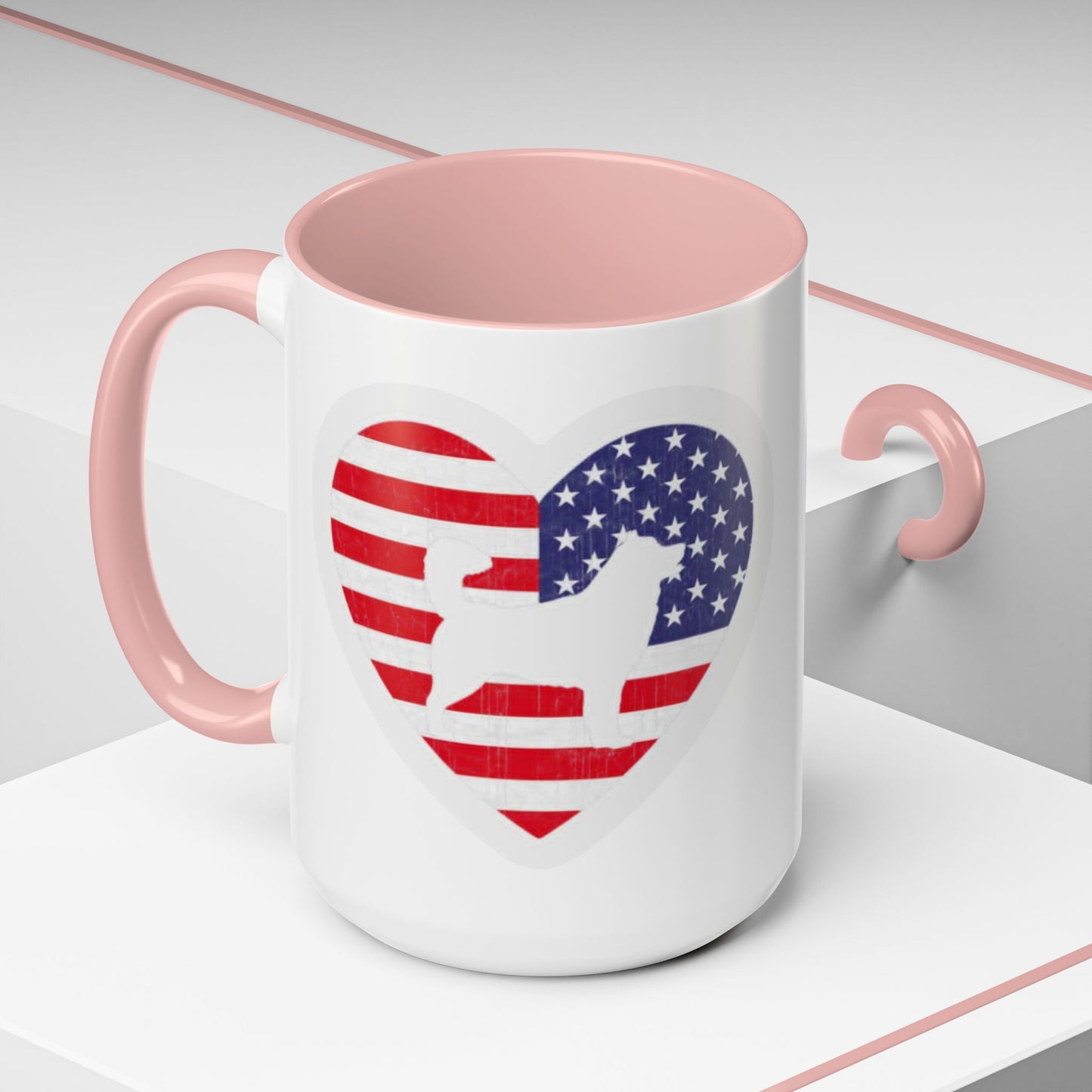 Malamute Flag 2-Tone Coffee Mug