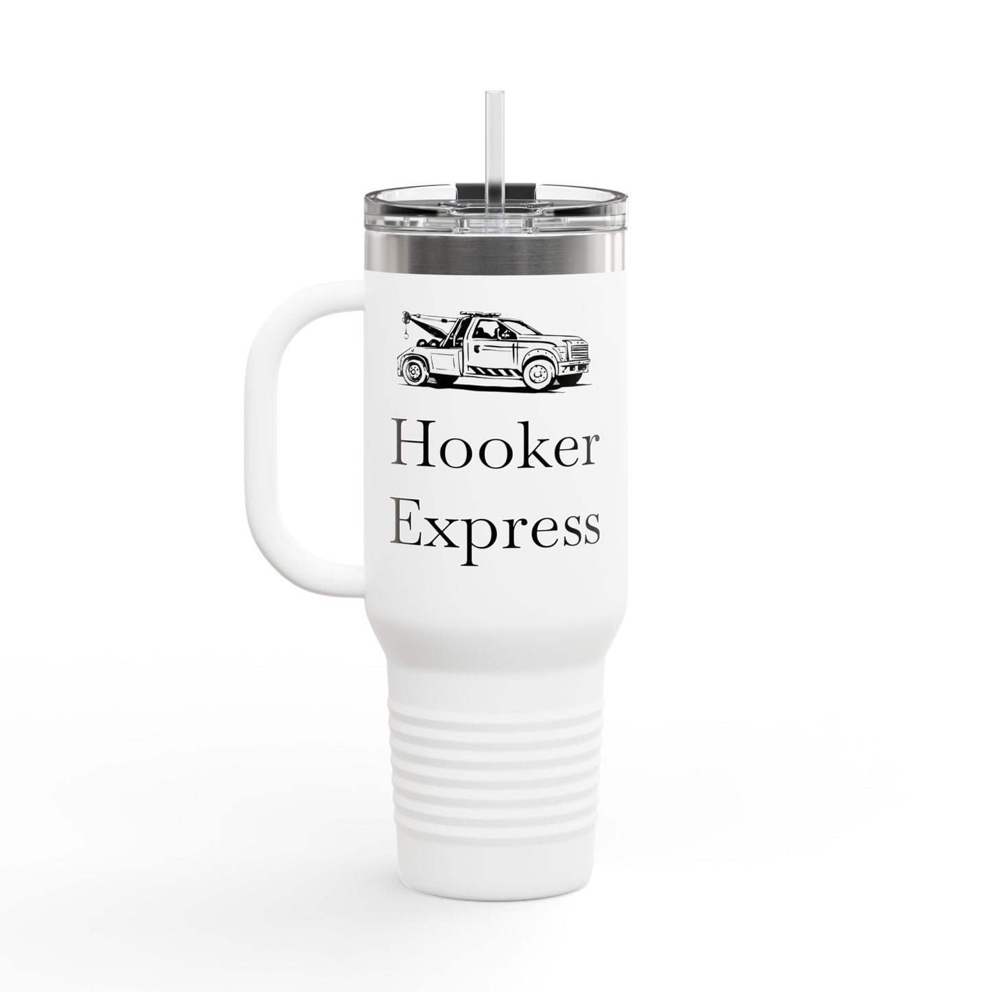 H**ker Express Wheel Lift Tow Truck Insulated Travel Mug