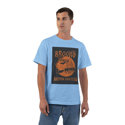 Brooms Are For Amateurs Men's Short-Sleeve Crewneck Tee