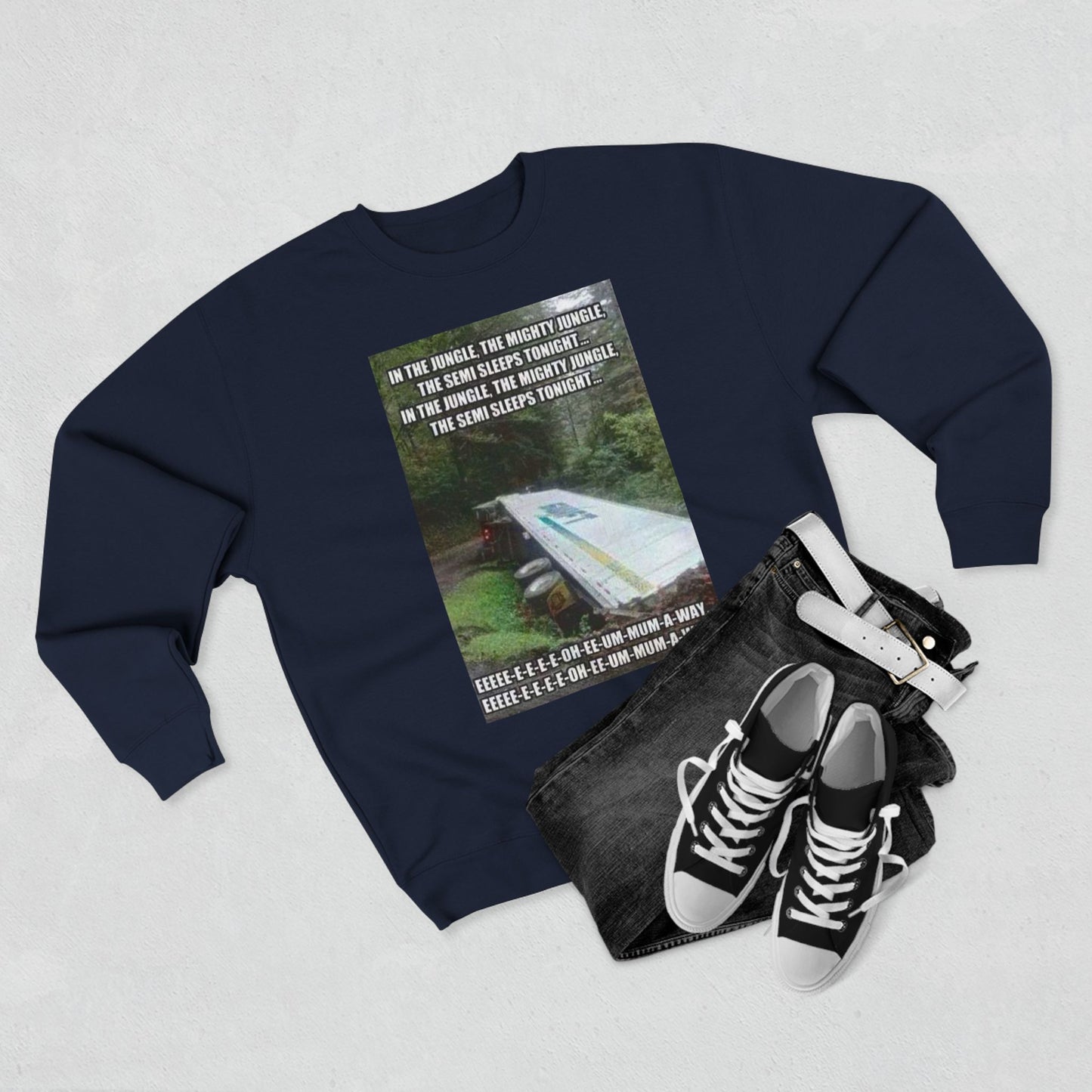 Semi Sleeps Unisex Crewneck Sweatshirt