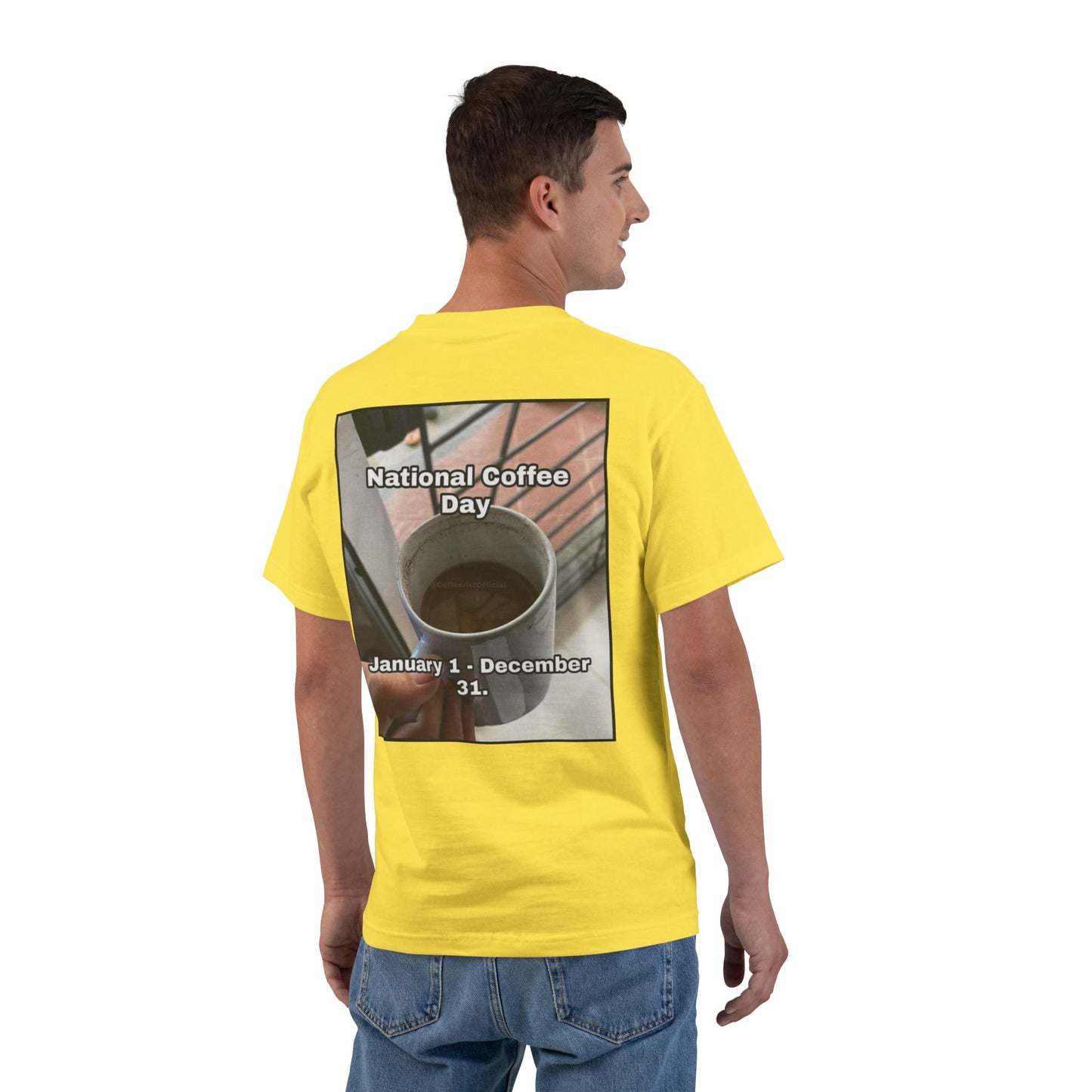 National Coffee Day Men's Short-Sleeve Crewneck Tee