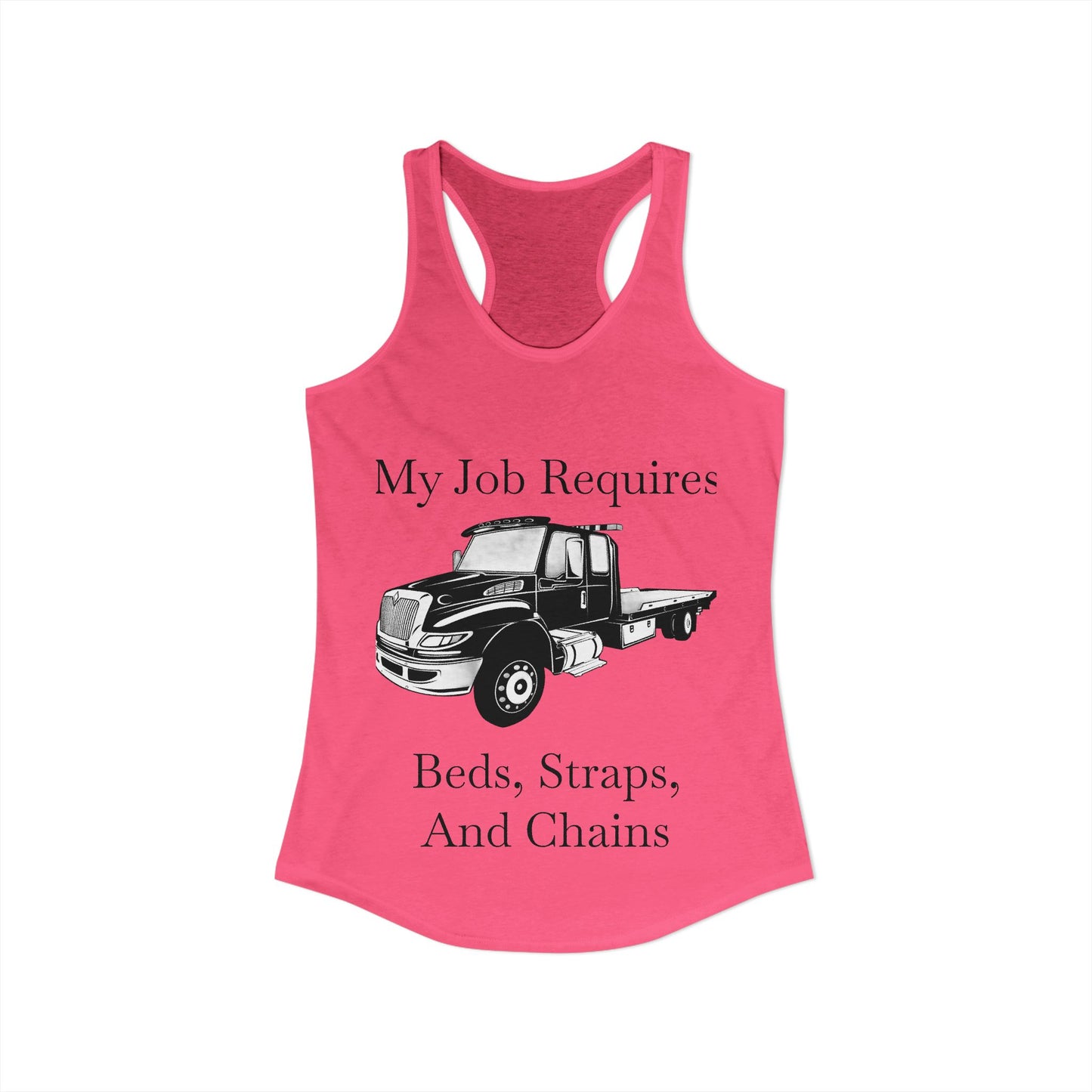 Beds, Straps, And Chains Women's Racerback Tank
