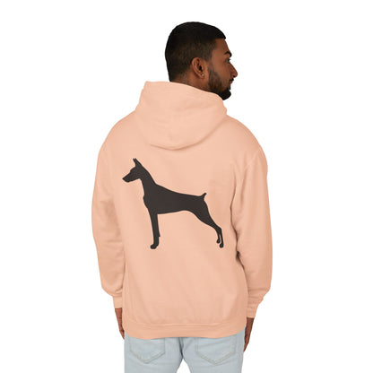 Doberman Silhouette Unisex Lightweight Hoodie
