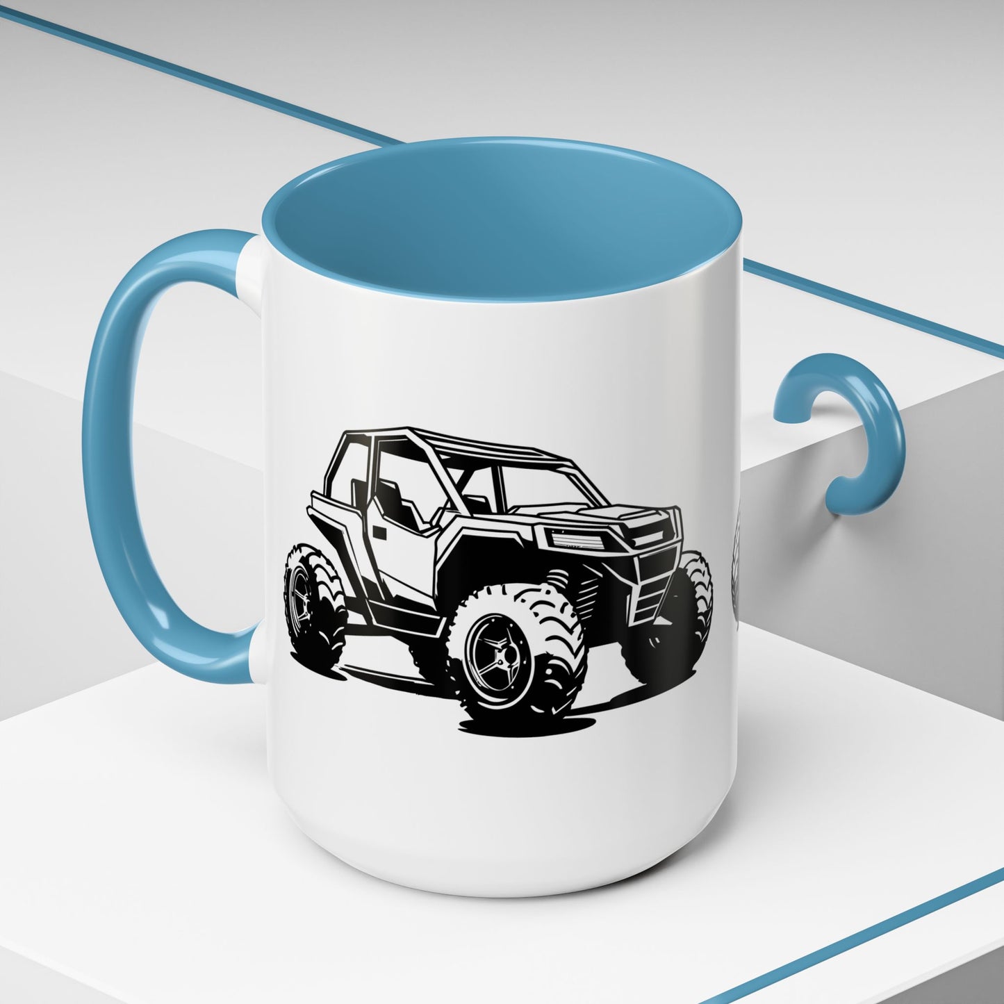 Off The Beaten Path Side By Side 2-Tone Coffee Mug