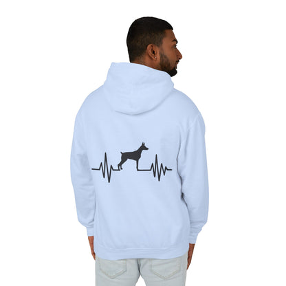 My Heart Beats For Dobermans Unisex Lightweight Hoodie