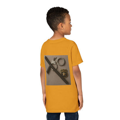 Law Enforcement Appreciation Youth Unisex Short Sleeve Crewneck Tee