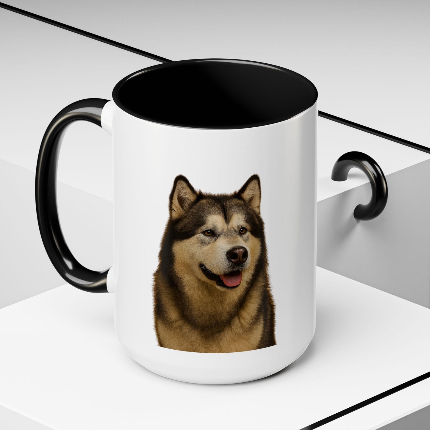 Malamute Head 2-Tone Coffee Mug