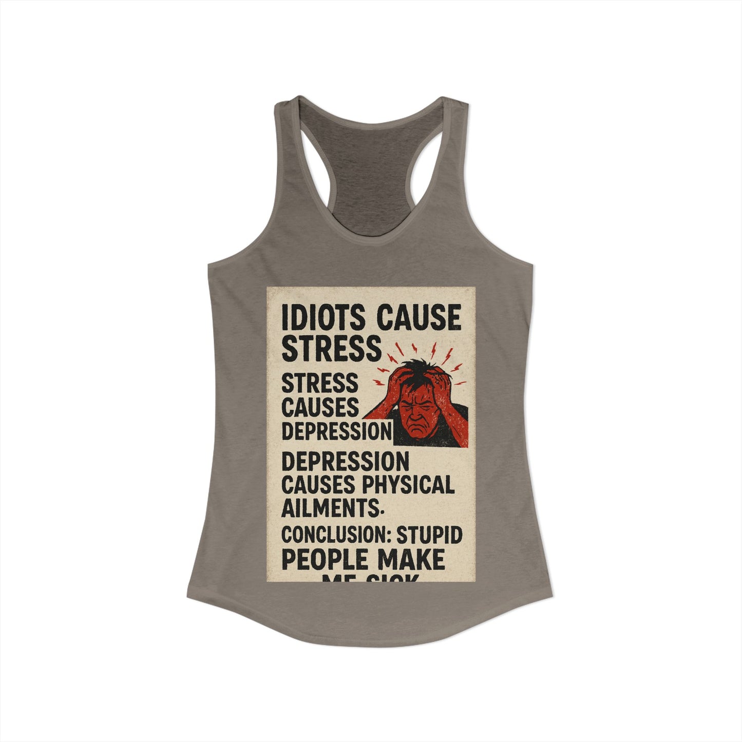 Stupid People Women's Racerback Tank