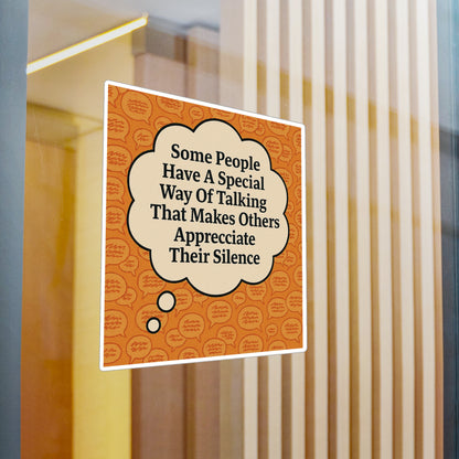 Special Way Of Talking Vinyl Decal